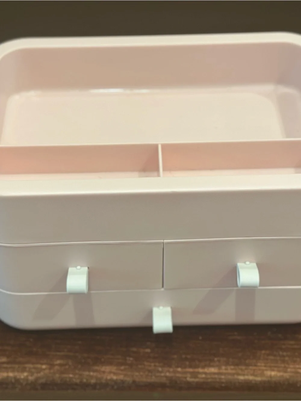 Blush Pink Cosmetic Organizer with Drawers